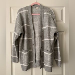 Cardigan gray/white